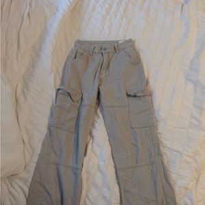 SHEIN Light Gray Utility Pants
